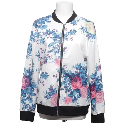 Blouson (Blanc, Multicolore) de Fashion