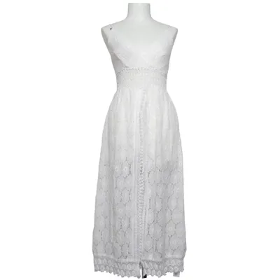 Beach dress (White) from Cupshe Cotton, Polyamide, Polyester