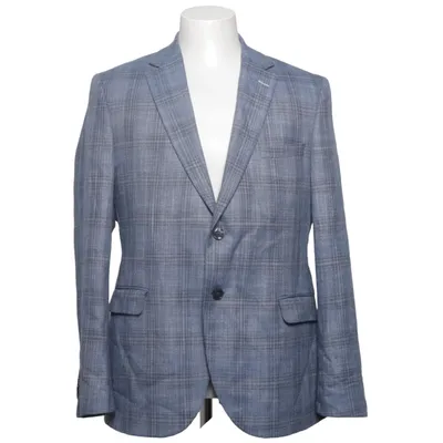 Kavaj (Blå, Grå) från Allan Clark Elastan, Polyester, Viskos