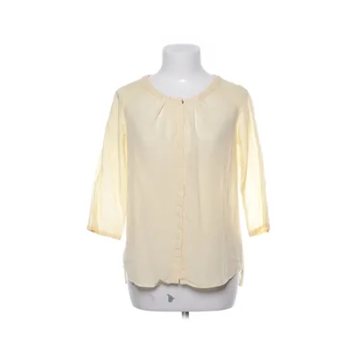Blouse (Beige) van Turnover Katoen, Zijde
