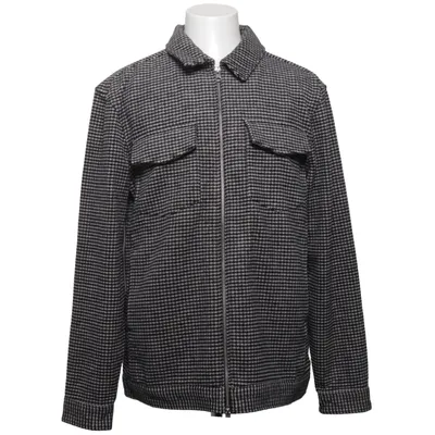 Overshirt (Black, White) from These Glory Days Acrylic, Polyamide, Polyester, Viscose, Wool