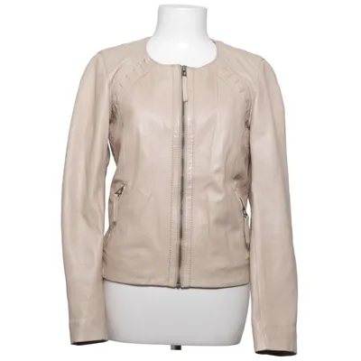 Veste en cuir (Beige) de Oakwood Coton, Cuir, Polyester