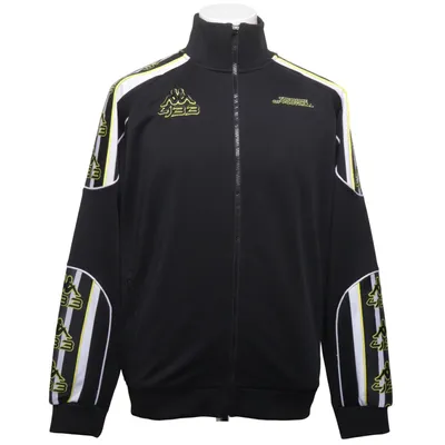 Trainingsjack (Zwart, Geel, Wit) van Kappa Elastaan, Polyester