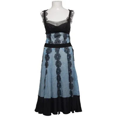 Maxi dress (Blue, Black) from La Perla Cotton, Silk
