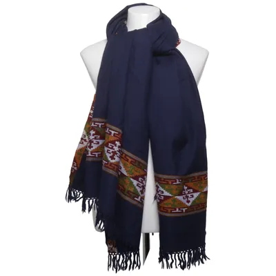 Sjaal (Blauw, Meerkleurig)