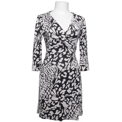 Wrap dress (Black, White) from Diane von Furstenberg Silk