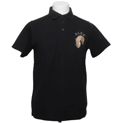 Polo shirt (Black) from Apple Active Wear