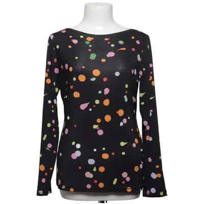 Långärmad t-shirt (Svart, Flerfärgad) från Monton Elastan, Viskos