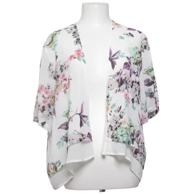 Cardigan (White, Multicolored) from Cameo Rose Polyester