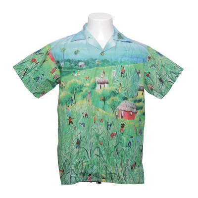 Short sleeve shirt (Green, Blue, Multicolored) from Clarins Cotton