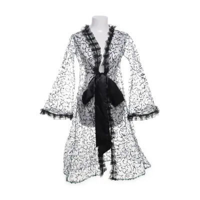 Dressing gown (White, Black) Polyester