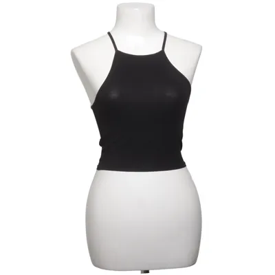 Crop top (Zwart) van NLY Katoen, Elastaan