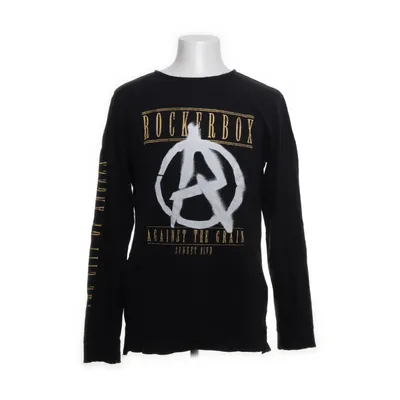 Long sleeve T-shirt (Black) from Rockerbox Cotton