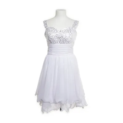 Cocktailklänning (Vit, Silverfärgad) från Dress First