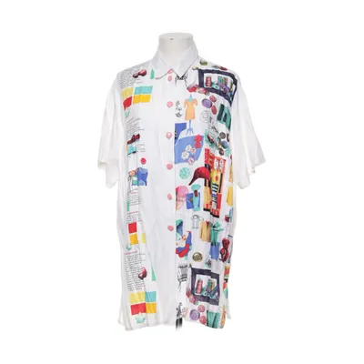 Kortärmad skjorta (Vit, Flerfärgad) från Big Fashion