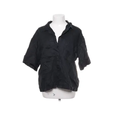 Short sleeve shirt (Black) from H&M Linen