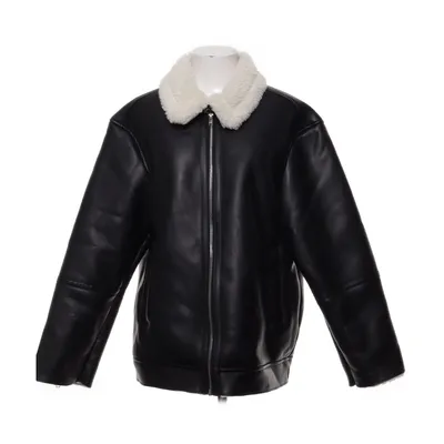 Shearlingjacka (Svart, Vit) från Gina Tricot Polyester, Polyuretan