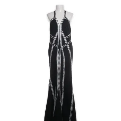 Klänning (Svart, Vit) från Karen Millen Elastan, Polyester