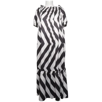 Långklänning (Svart, Vit) från Madison Elastan, Polyester