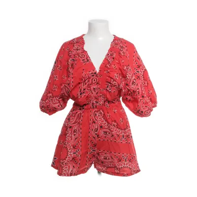 Jumpsuit (Rood, Meerkleurig) Katoen