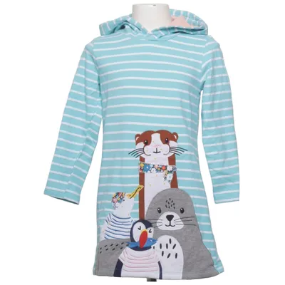 Robe à capuche (Bleu, Blanc, Multicolore) de Laundry Coton
