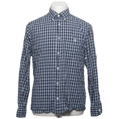 Overhemd (Blauw, Zwart) van Aquascutum Katoen, Elastaan