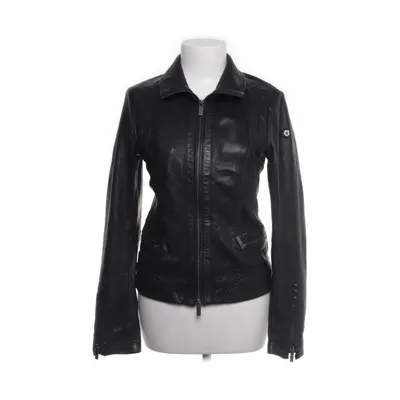 Leren jack (Zwart) van Milestone