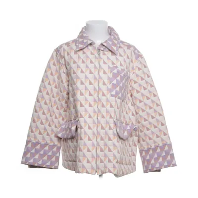 Jacket (Purple, Beige) from Nue Notes Cotton, Polyester