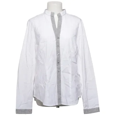 Chemise (Blanc, Gris) de Wallmann Coton, Élasthane, Polyamide