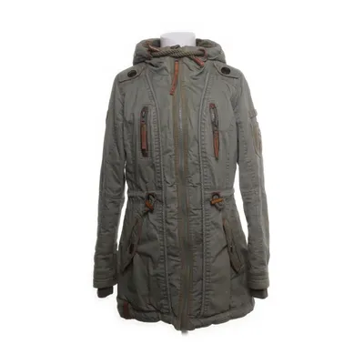 Winter coat (Green) from Naketano Cotton, Polyester, Polyamide, Faux fur, Acrylic