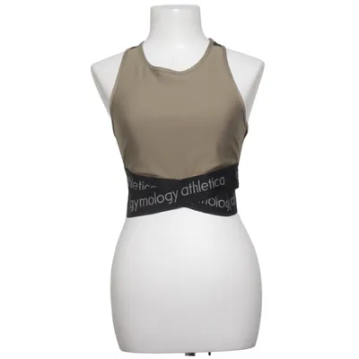 Sports tank top (Beige, Black) from Gymology Athletica Elastane, Polyester