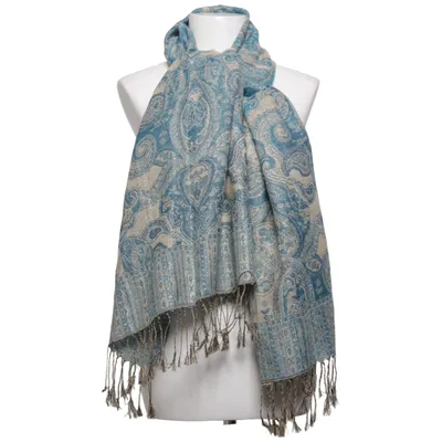 Schal (Blau, Beige) von Pashmina Seide