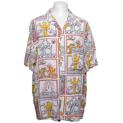 Chemise à manches courtes (Blanc, Multicolore) de H&M Viscose