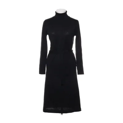Jurk met col (Zwart) van Cecilia Classics Acryl, Merinowol