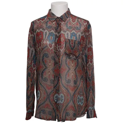 Blouse (Red, Blue, Brown, Multicolored) from Mango Collection