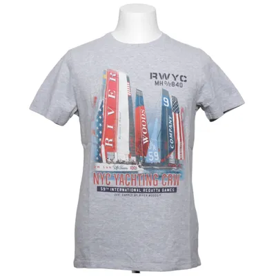 T-shirt (Gray, Multicolored) from River Woods Cotton