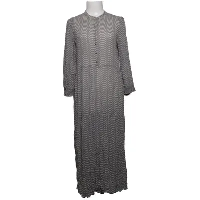 Maxi dress (Gray, White) from Leveté Room Viscose