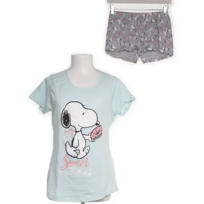 Pyjamas (Grå, Turkos, Flerfärgad) från Peanuts Bomull, Viskos