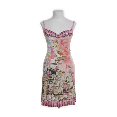 Dress (White, Multicolored) from Save the Queen Elastane, Nylon, Silk, Viscose