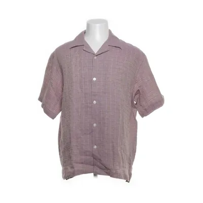 Kortärmad skjorta (Lila, Beige) från Samsøe & Samsøe Polyester, Linne, Bomull