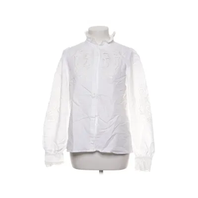 Blouse (Blanc) de Sézane Coton, Lin, Polyester