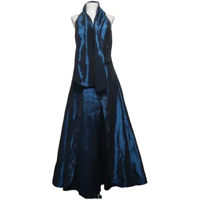 Aftonklänning (Blå) från Magic M Polyester, Viskos