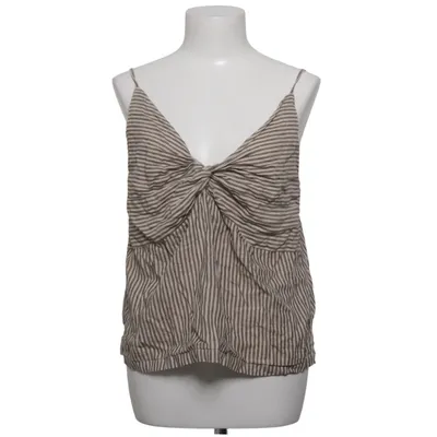 Tank­top (Beige, Schwarz) von Lindex Leinen, Viskose