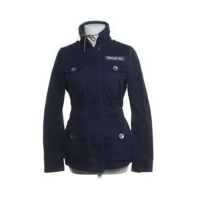 Safari jack (Blauw) van Replay Katoen, Polyester