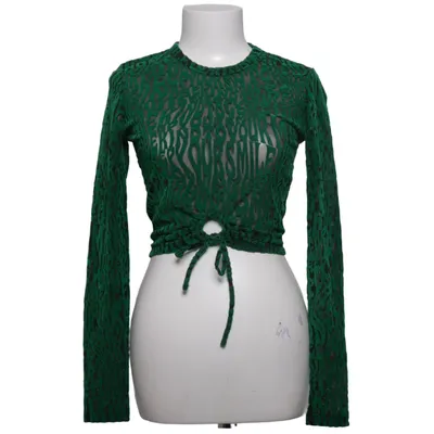 Crop top (Grøn, Sort) fra Bershka
