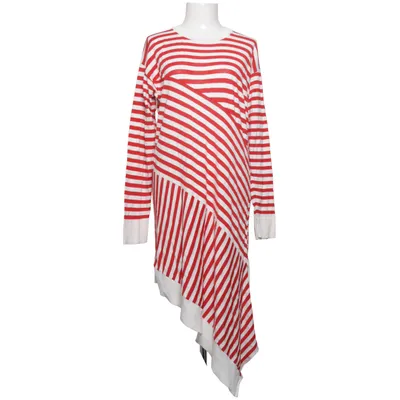 Dress (Red, White) from MM6 by Maison Margiela Cotton, Viscose