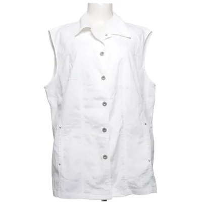 Väst (Vit) från Thea Plus Bomull, Elastan, Polyester