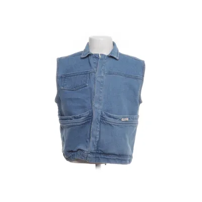 Spijker gilet (Blauw) van Donsje Organisch katoen, Elastaan