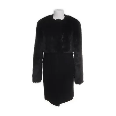 Coat (Black) from Morgan Polyamide, Polyester, Faux fur, Wool