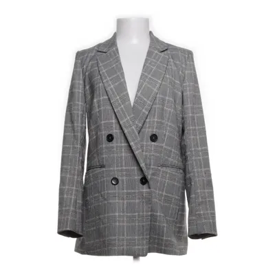 Blazer (Grau, Schwarz, Weiß) von H&M Baumwolle, Polyester, Viskose, Elasthan